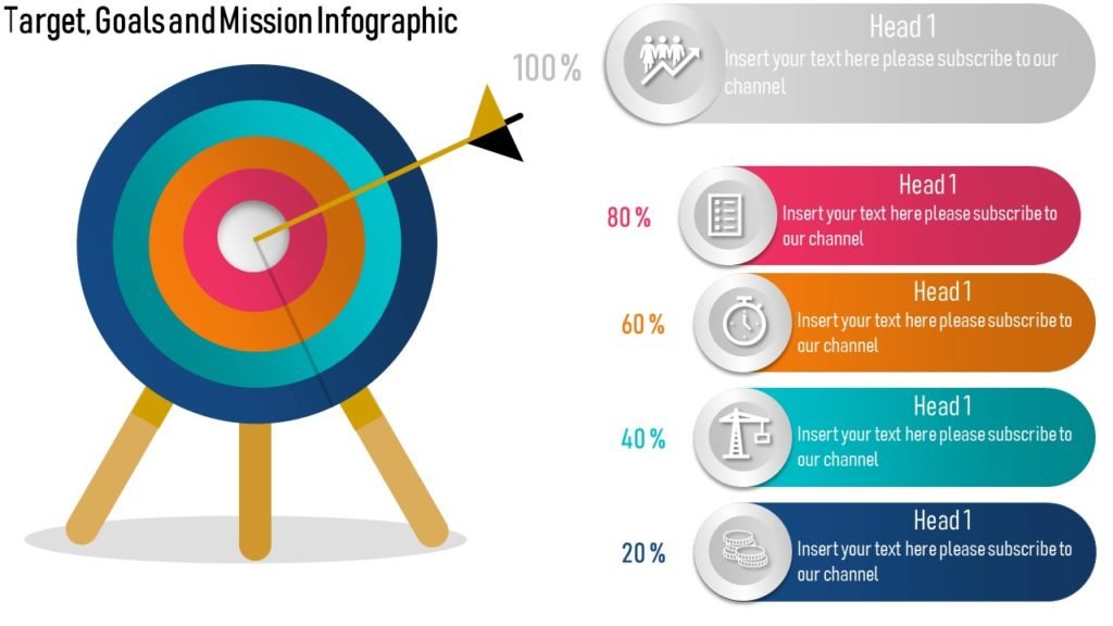 Target, Goal or Mission Animated Infographic - softgram