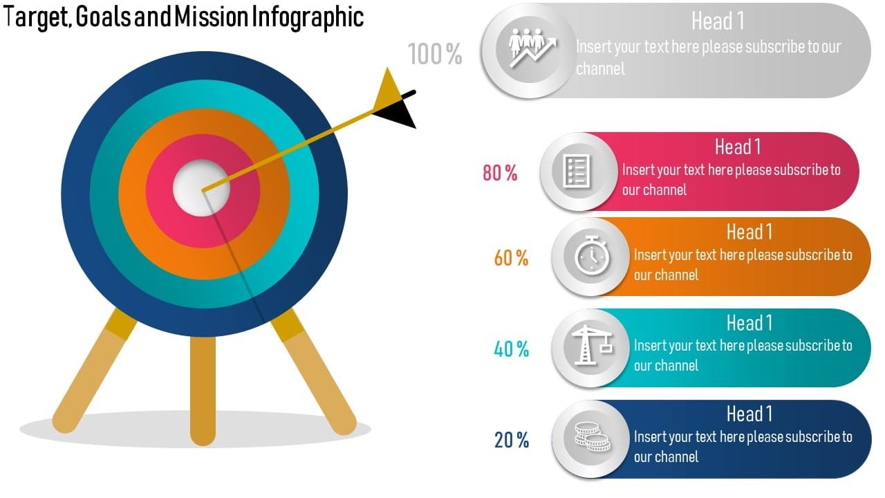 Target, Goal or Mission Animated Infographic