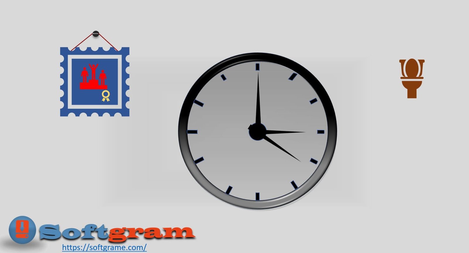 Animated PowerPoint Clock Design Template