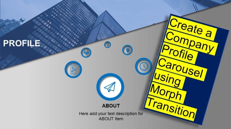 Create a Company Profile Carousel using Morph Transition