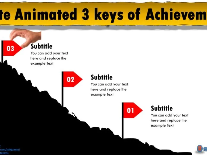 Create Animated 3 Keys of Achievements